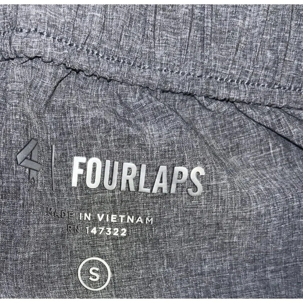Fourlaps‎ Athletic Running Shorts in Gray Mens Size Small Pull On